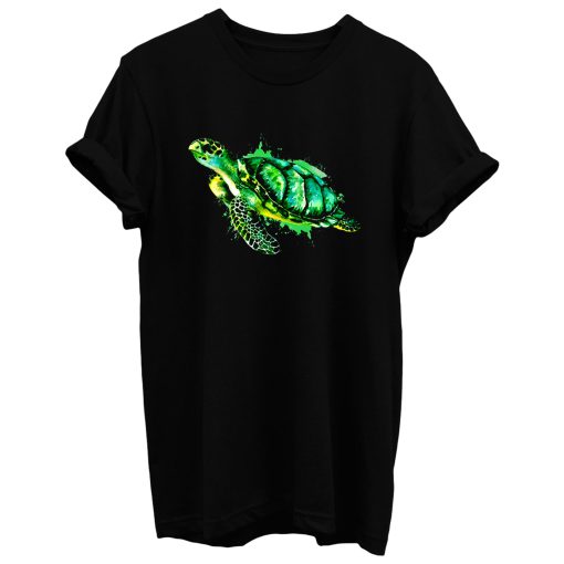 Watercolor Sea Turtle Green Sea Turtle T Shirt