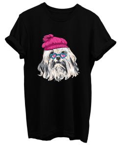 Beautiful Hipster Lowchen Dog T Shirt