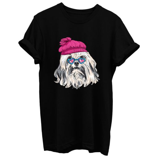 Beautiful Hipster Lowchen Dog T Shirt