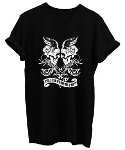 Black Heart Skulls T Shirt