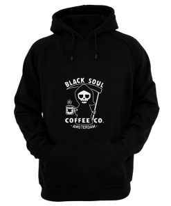 Black Soul Coffee Cafe Grim Reaper Hoodie