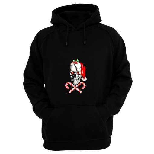 Candy Cane Skull Hoodie