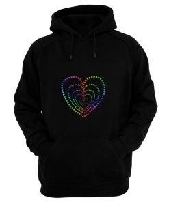 Echo Rainbow Jewel Hearts Hoodie