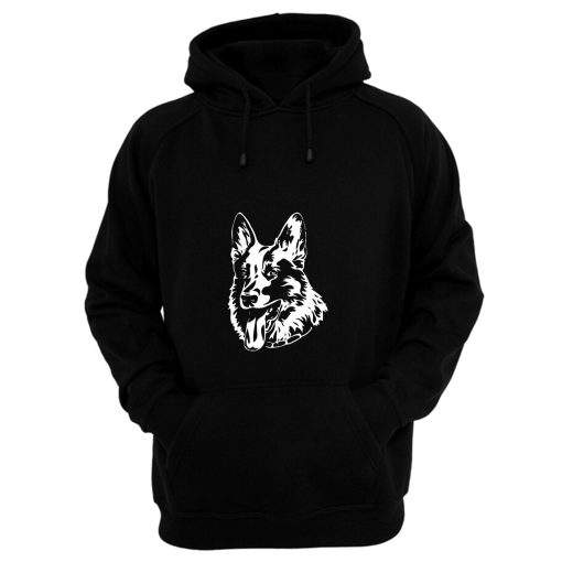 German Shepherd Dog Head Profile Hoodie