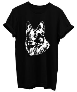 German Shepherd Dog Head Profile T Shirt