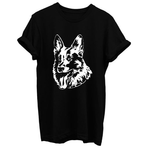 German Shepherd Dog Head Profile T Shirt
