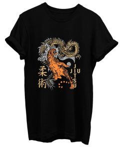 Jiu Jitsu Tiger And Dragon Combat T Shirt