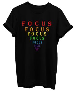 Rainbow Focus Motivation Eye Chart T Shirt