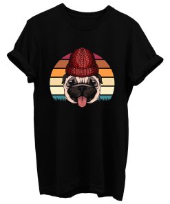 Retro Pug Dog T Shirt