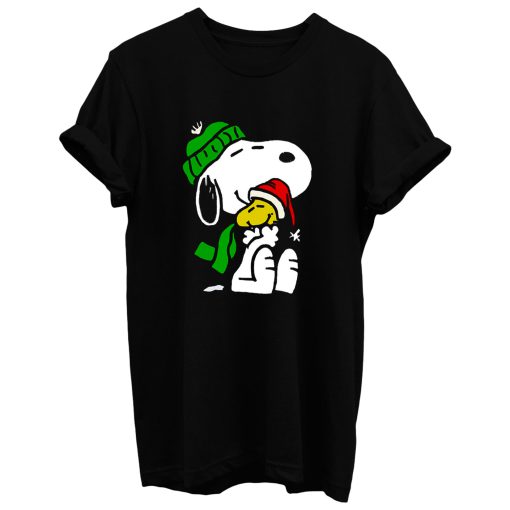 Snoopy Peanuts Santa Hats Christmas Holiday T Shirt