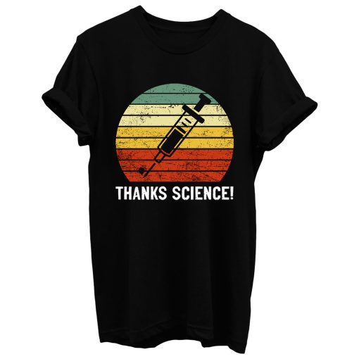 Thanks Science Pro Vaccine Vaccination Retro Vintage T Shirt