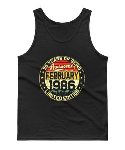 35th Birthday Gifts February 1986 35 Years Limited Edition Tank Top