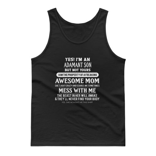 Adamant Son Property Of Mom Tank Top