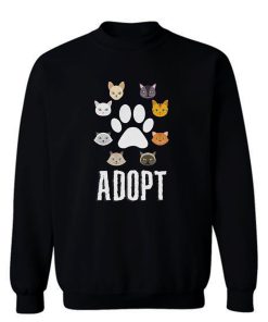 Adopt Cat Sweatshirt