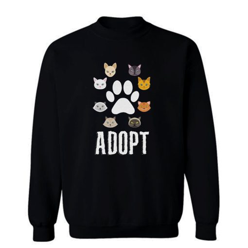 Adopt Cat Sweatshirt