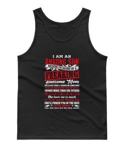 Amazing Son Freaking Awesome Mom Tank Top