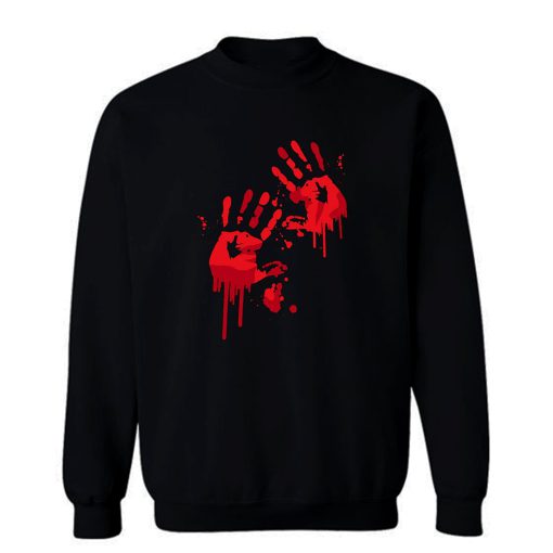 Bloody Handprints Sweatshirt