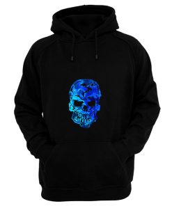 Blue Ocean Human Skull Hoodie