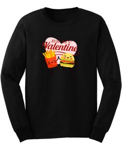 Burger Fries Valentines Day Long Sleeve