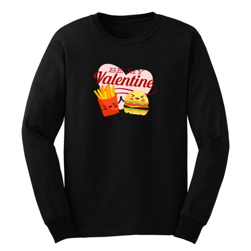 Burger Fries Valentines Day Long Sleeve