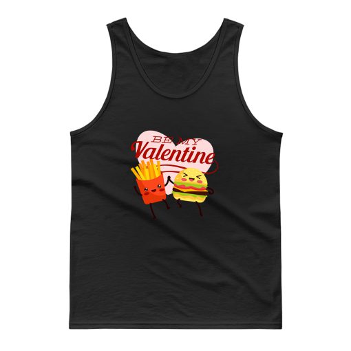 Burger Fries Valentines Day Tank Top