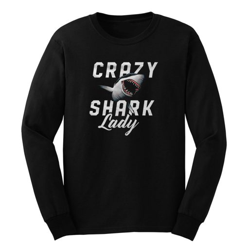 Crazy Shark Lady Long Sleeve