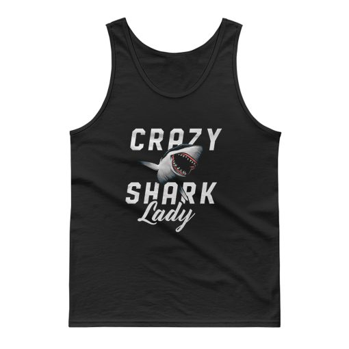 Crazy Shark Lady Tank Top