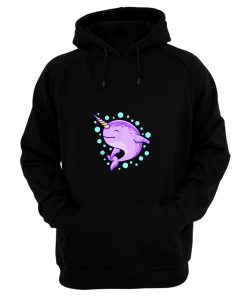 Cute Unicorn Rainbow Colorful Narwhale Animals Fish Narwhal Hoodie
