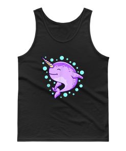 Cute Unicorn Rainbow Colorful Narwhale Animals Fish Narwhal Tank Top