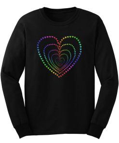 Echo Rainbow Jewel Hearts Long Sleeve