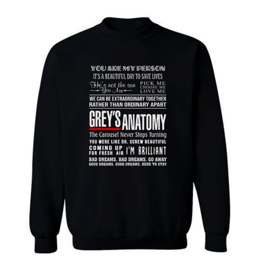 Greys Anatomy Youre My Person Sweatshirt