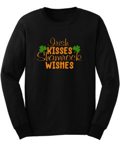 Irish Kisses Shamrock Kisses Shirtst Patricks Day Long Sleeve