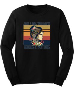 Just A Girl Who Loves Books And Tattoos Vintage Long Sleeve