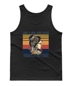 Just A Girl Who Loves Books And Tattoos Vintage Tank Top