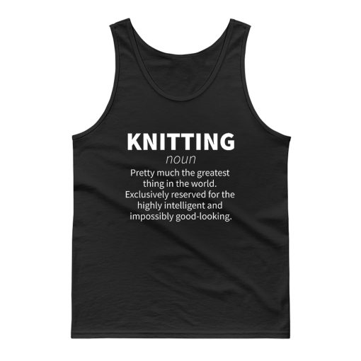 Knitting Enthusiast Tank Top