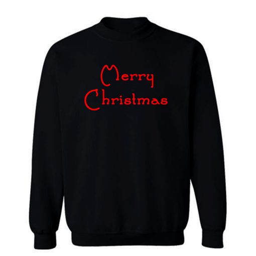 Merry Christmas Typhograph Sweatshirt