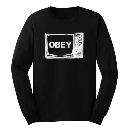 Obey Tv Television Long Sleeve