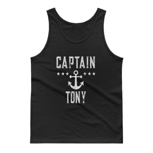Personalized Boat Captain Tank Top