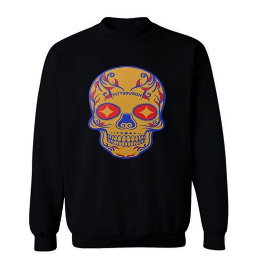 Pittsburgh Steelers Skull Sweatshirt