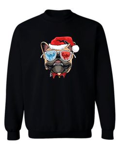 Pug Puppy Dog ​​santa Claus Christmas Sweatshirt