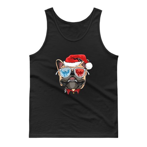 Pug Puppy Dog ​​santa Claus Christmas Tank Top