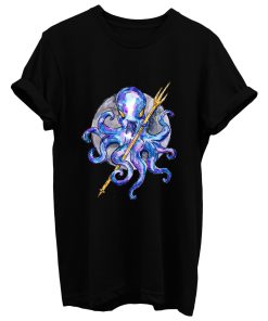 Purple Octopus With Trident T Shirt