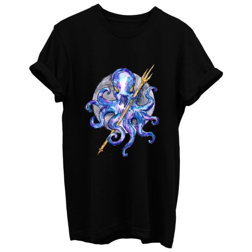 Purple Octopus With Trident T Shirt