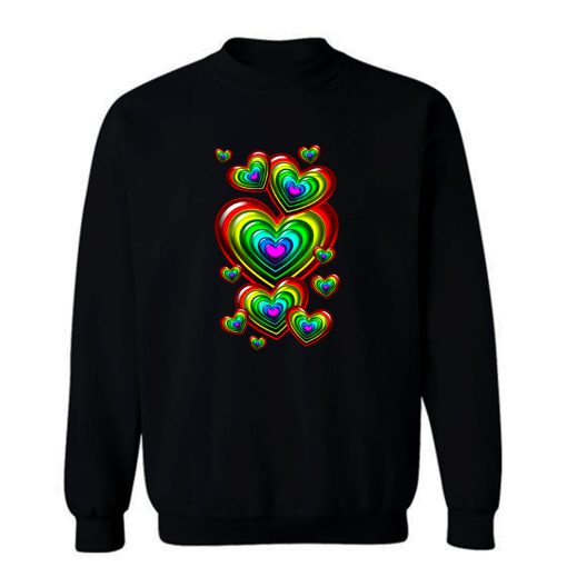 Rainbow Hearts Sweatshirt