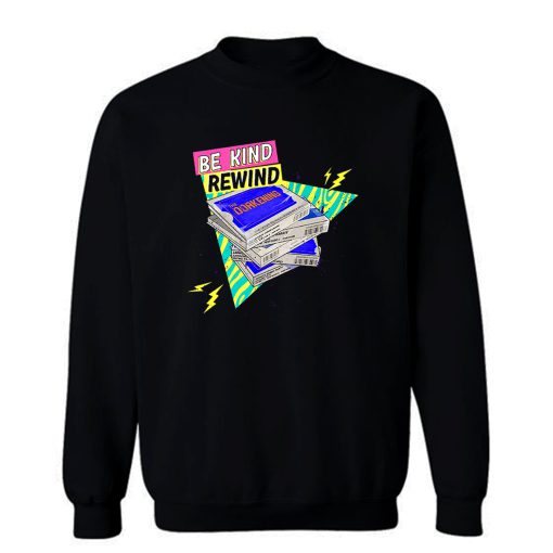 Retro Vhs Rewind Premium Sweatshirt