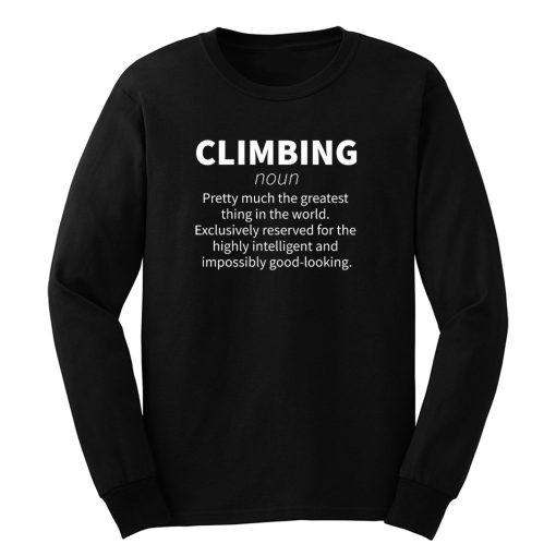 Rock Climbing Definition Long Sleeve