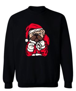 Santa Claus Dog Illustration Sweatshirt