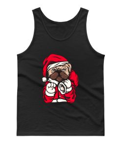 Santa Claus Dog Illustration Tank Top