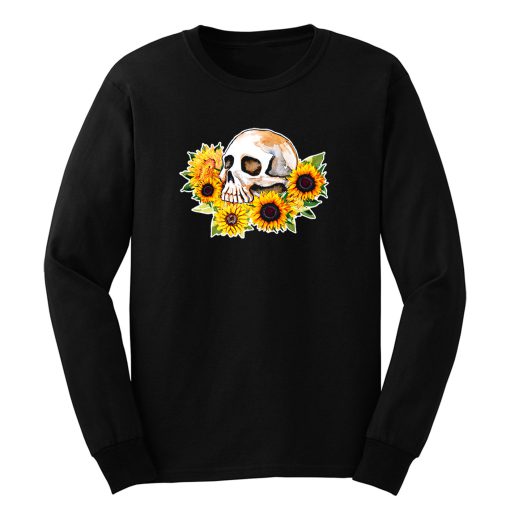 Skull Sunflower Long Sleeve
