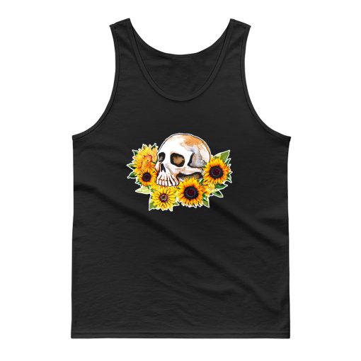 Skull Sunflower Tank Top